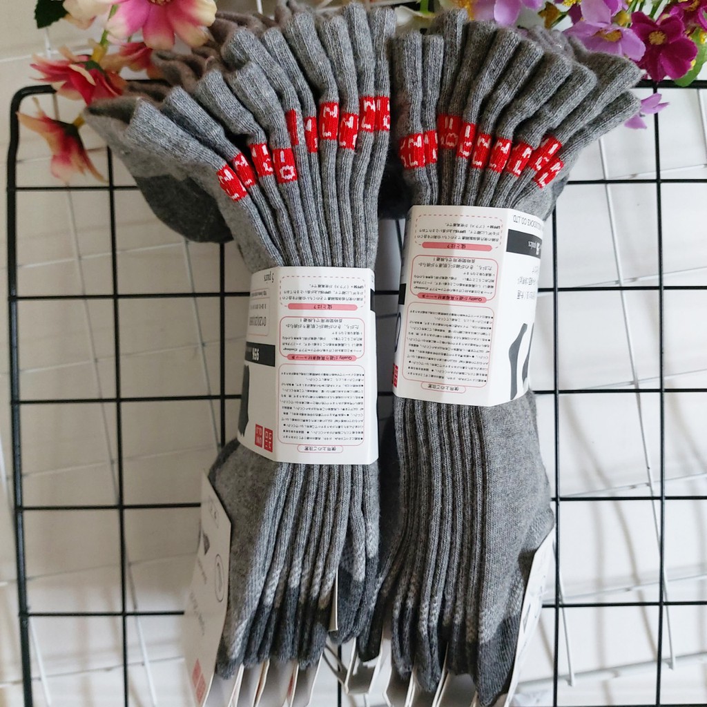 [RẺ NHẤT] Combo 5 đôi Tất nam cổ ngắn Uniqlo giá tốt mà xịn xò