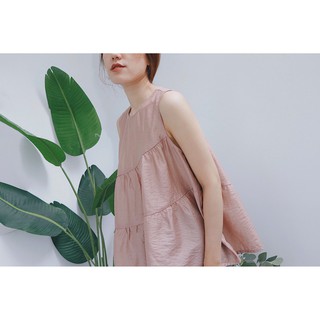 Chicka Chicka - Áo Sleeveless silk top - Màu Pink