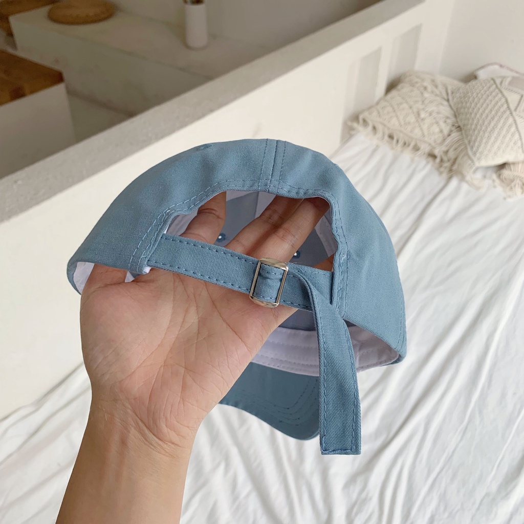 Nón/Mũ Lưỡi Trai Ulzzang Vintage Vải Cotton Cao Cấp Trơn Họa Tiết Thêu Chữ 3 Màu Phong Cách Hàn Quốc - Iclassy_shoes