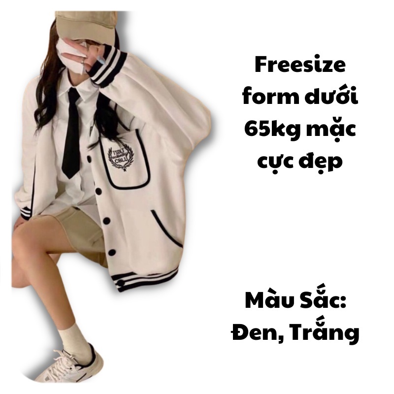 Áo cardigan , áo khoác nỉ nam nữ đen trắng viền CBLU cúc cài phối màu sọc Freeship | BigBuy360 - bigbuy360.vn
