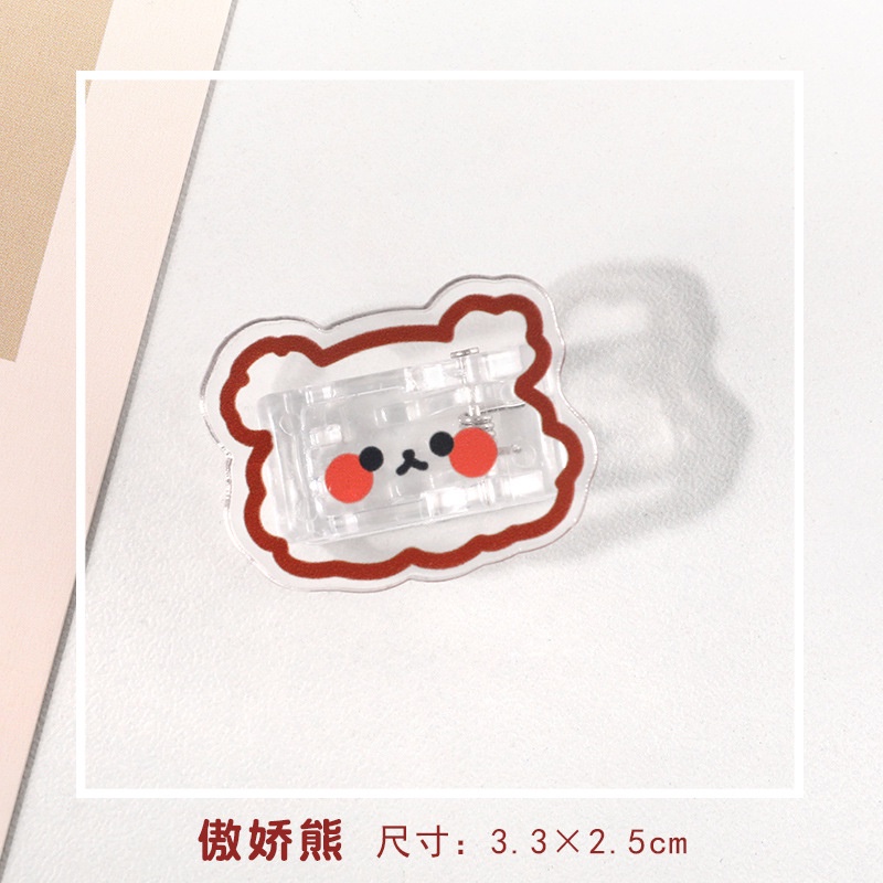 Kẹp Giấy / Tài Liệu Bằng Acrylic Họa Tiết Hoạt Hình Dễ Thương