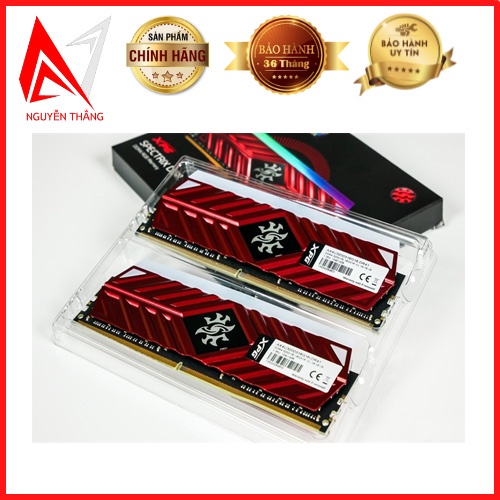 Ram máy tính Adata Xpg Spectrix D41 Red RGB 16GB (2 X 8GB) DDR4 3200 chính hãng