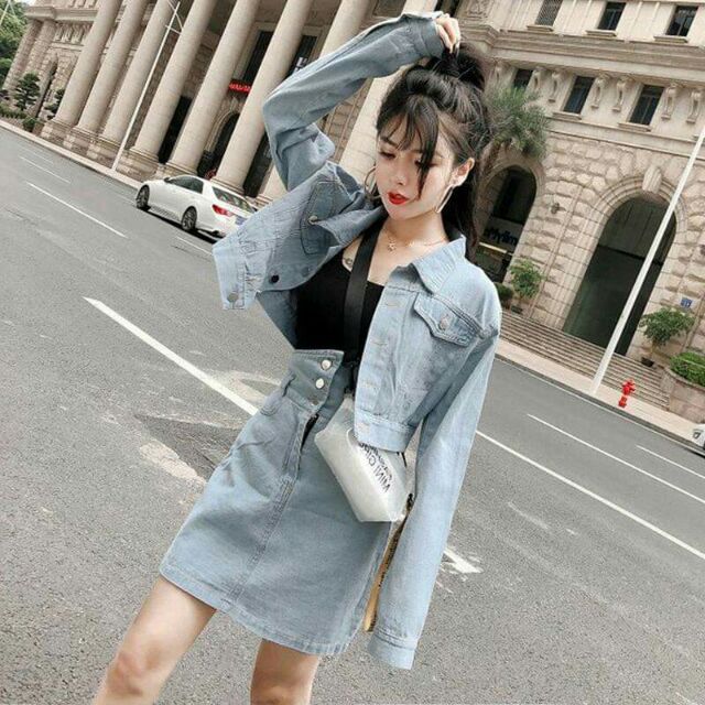 Set jean nữ cao cấp thiết kế sang chảnh phong cách NP1101