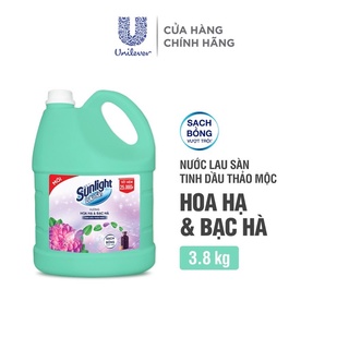 Nước lau sàn sunlight can 3,8kg hoa hạ &mộc trà