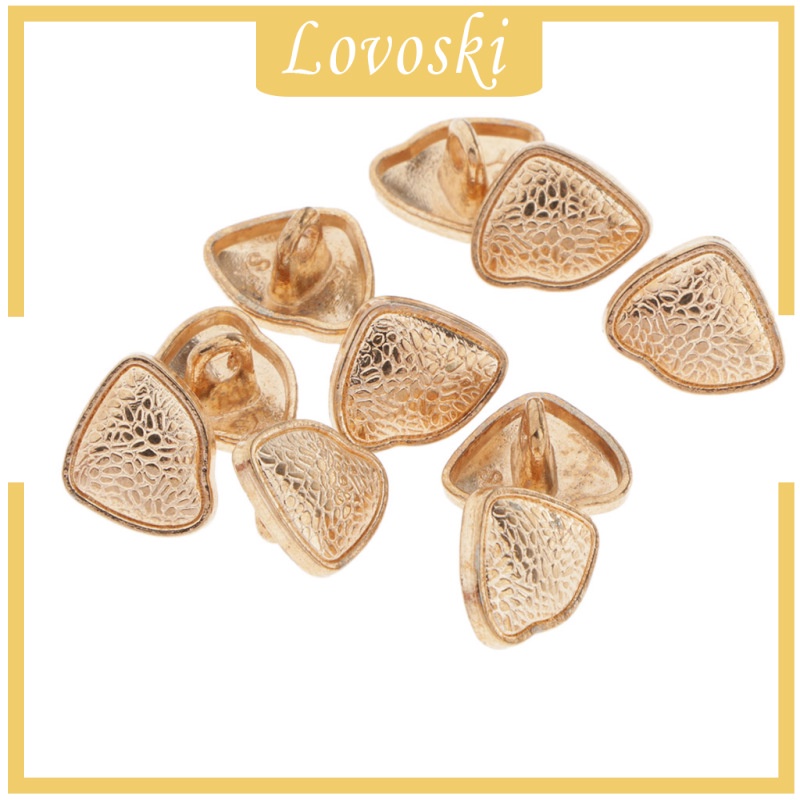 Set 10 Nút Kim Loại Hình Dạng Đặc Biệt Sáng Tạo Trang Trí Giày Dép