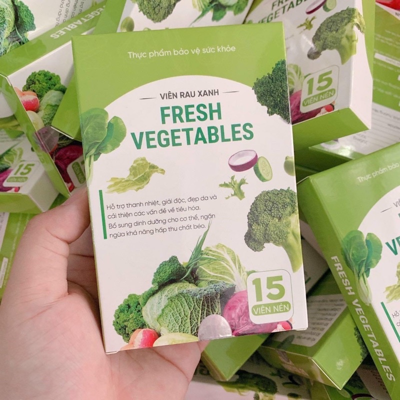 Viên giãm cân Slim X3 tặng rau xanh Fresh Vegetables