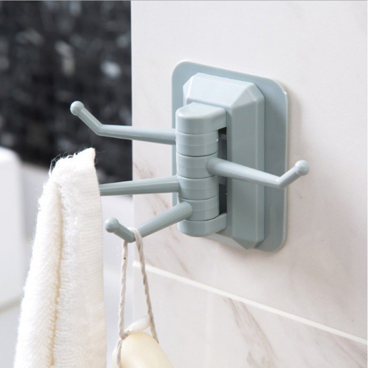 Móc Treo Đồ 4 Nhánh Xoay Bằng Nhựa (HSN)