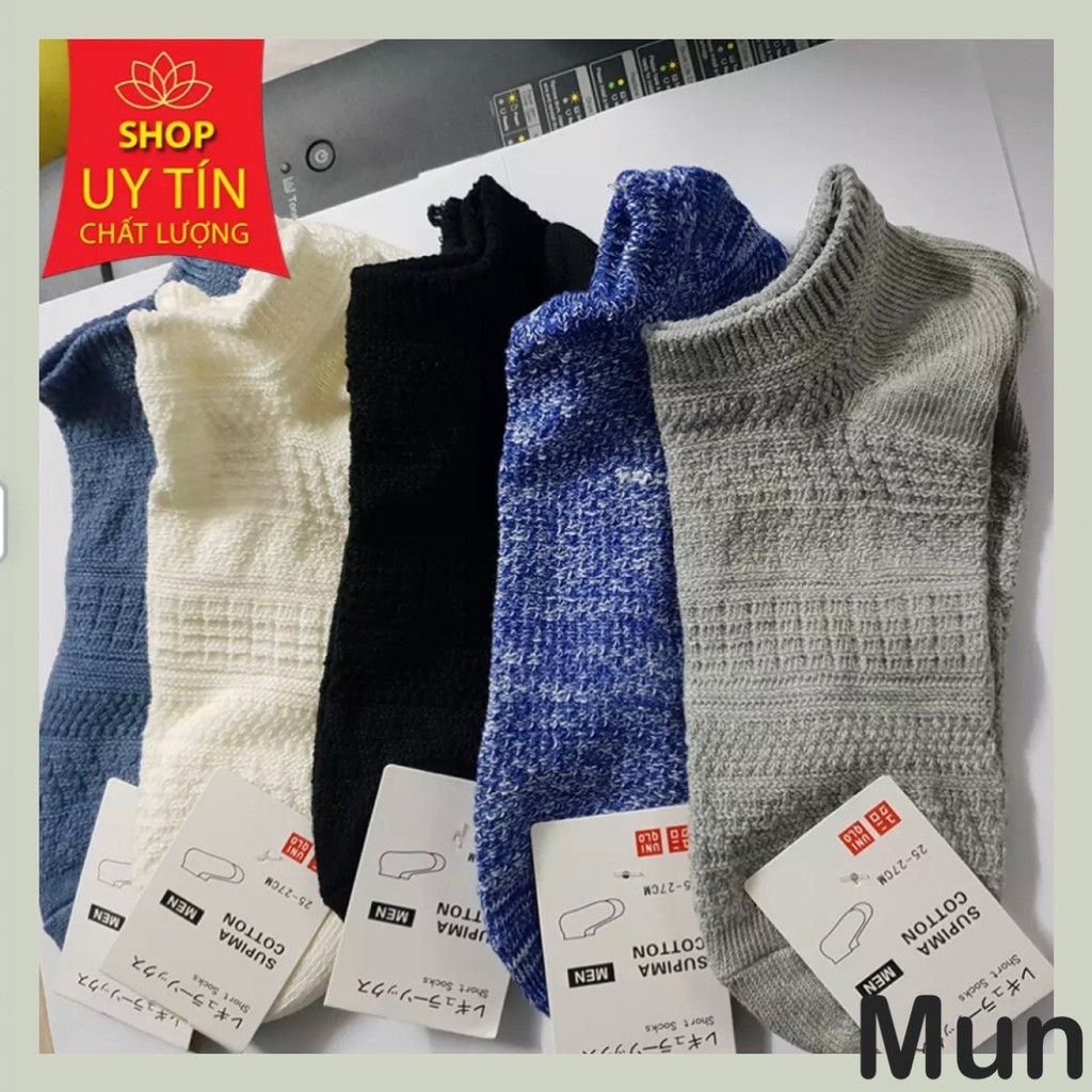 tất nam cổ ngắn,vớ cổ ngắn Uniqlo hàng xuất Nhật ảnh thật