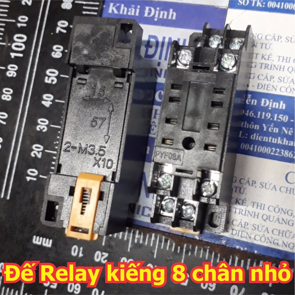 3 cái đế Relay Kiếng PYF08A HH52P MY2N-J JZX-22F/2Z loại 8 chân nhỏ kde5334