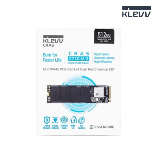 Ổ Cứng SSD KLEVV CRAS C710 256G/512G/1TB M2 NVME Gen3x4