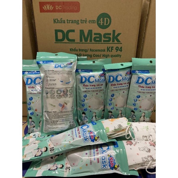 Khẩu trang 4D KF94 DC cho bé ( bịch 10c)