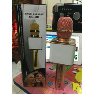 MIC HÁT KARAOKE KÈM LOA BLUETOOTH  3IN1 SD08