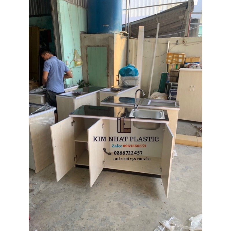 Tủ bếp mini sẵn bồn rửa giá xưởng siêu rẻ freeship tphcm | BigBuy360 - bigbuy360.vn