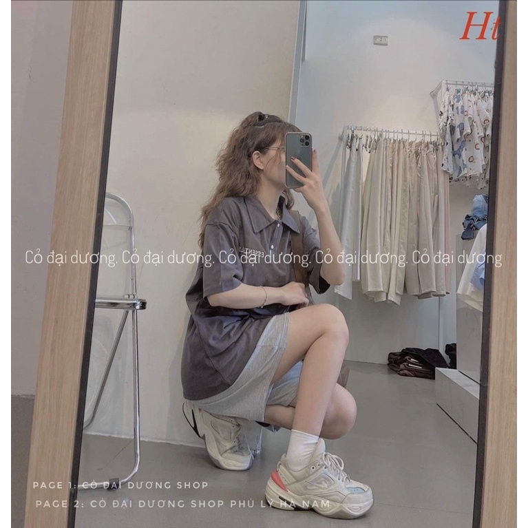 Bộ đùi polo chữ Ess in logo H2B776