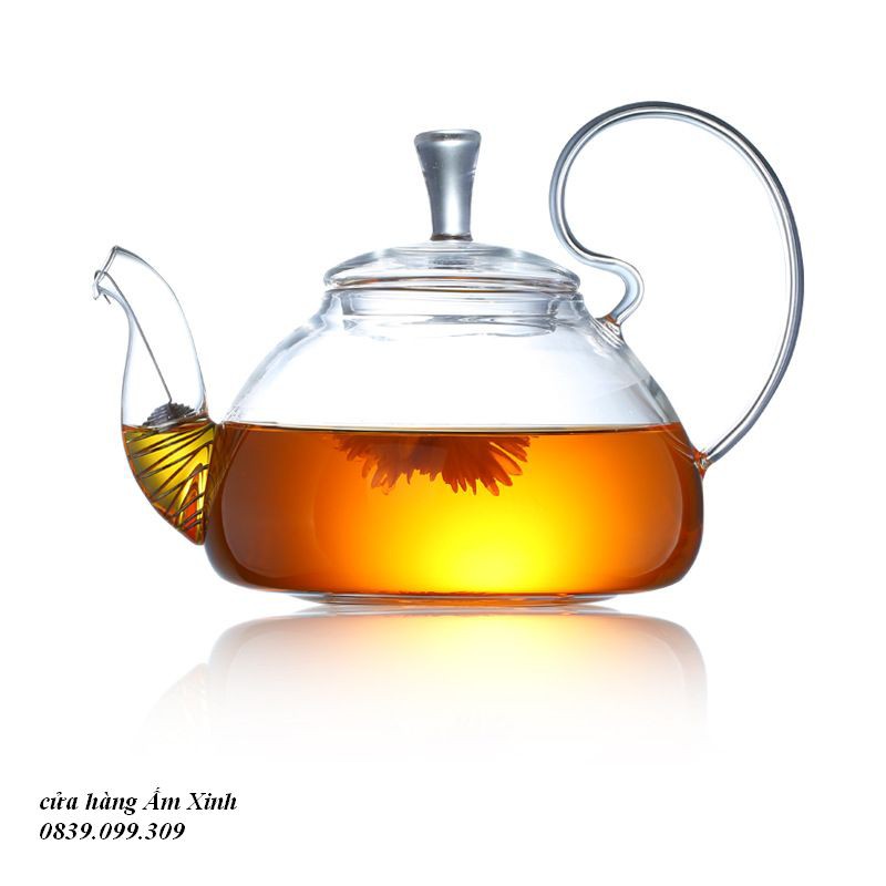 Ấm, Bình Thủy Tinh Pha Trà Có Lõi Lọc