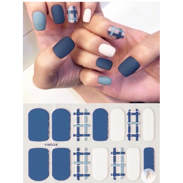 Set dán móng tay nails dán nghệ thuật nhiều màu - có ngay bộ móng đẹp trong 5 phút (Nail wraps / Nail stickers)