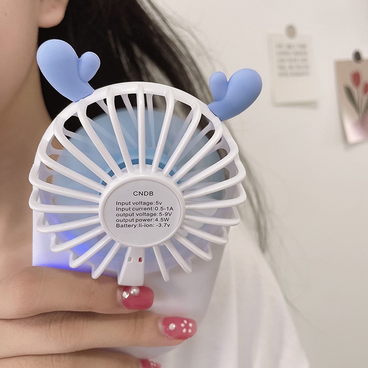 Quạt Cầm Tay Mini Họa Tiết Hoạt Hình Nhóm Nhạc KPOP BTS TATA COOKY CHIMMY Hàng Mới Về