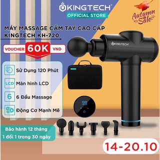 Máy Massage Cầm Tay Cao Cấp KINGTECH KH-720 - 20 Cấp Độ, Hỗ Trợ Mát Xa Chuyên Sâu, Giảm Đau Cơ, Cứng Khớp - Chính Hãng