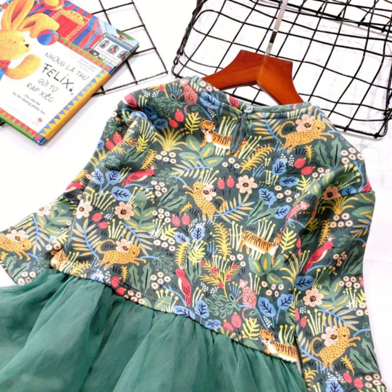 Váy đầm bé gái tay dài chất nỉ Mare&Janie