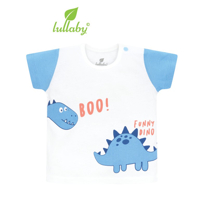 Áo Lullaby bé trai sắc màu hoạ tiết dễ thương cotton size 6M-4Y