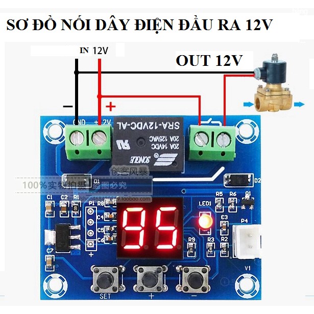 Mô-đun điều khiển độ ẩm đất XH-M214 màn hình kỹ thuật số tưới nước tự động