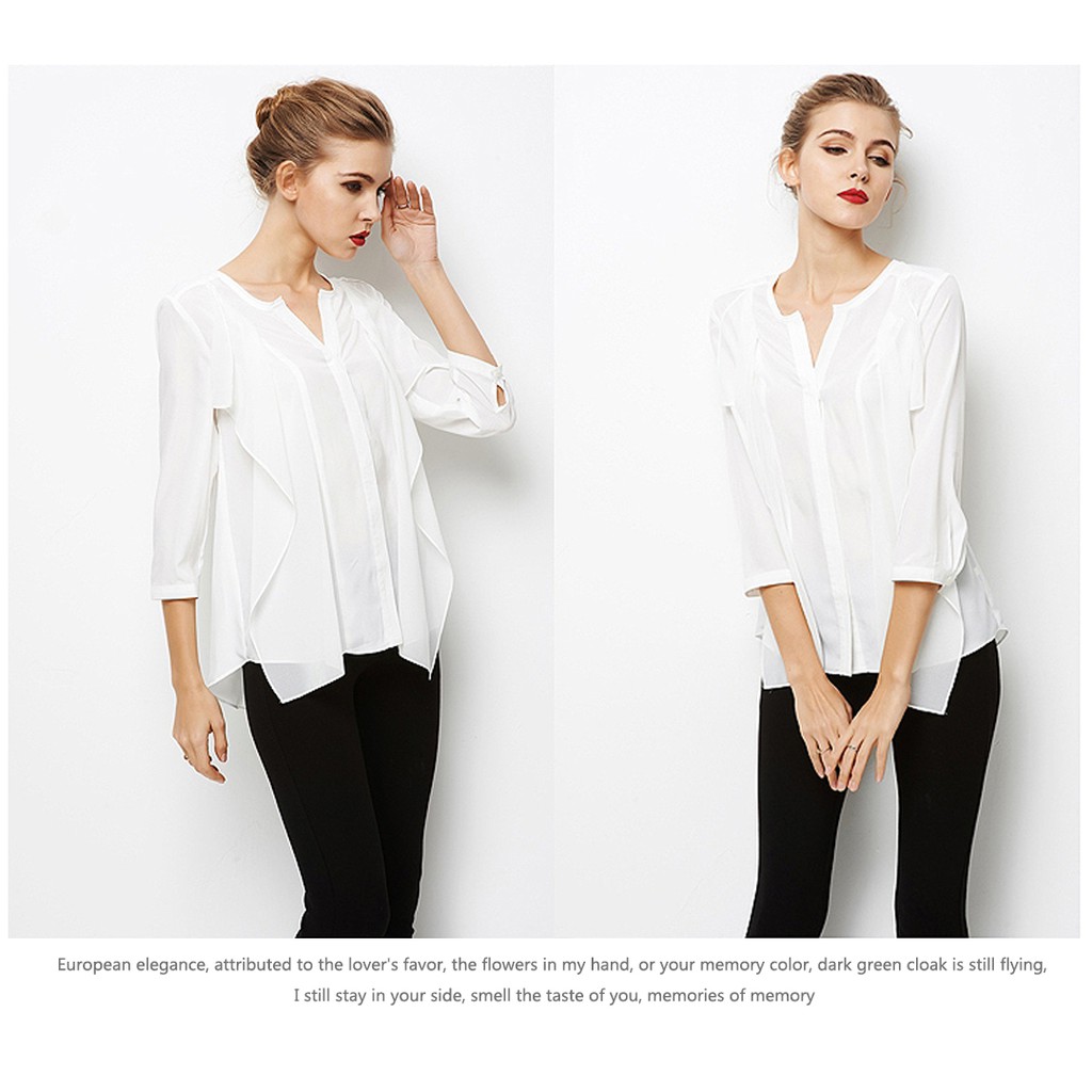 TK84-SƠ MI NỮ BIGSIZE MÀU TRẮNG S-6XL