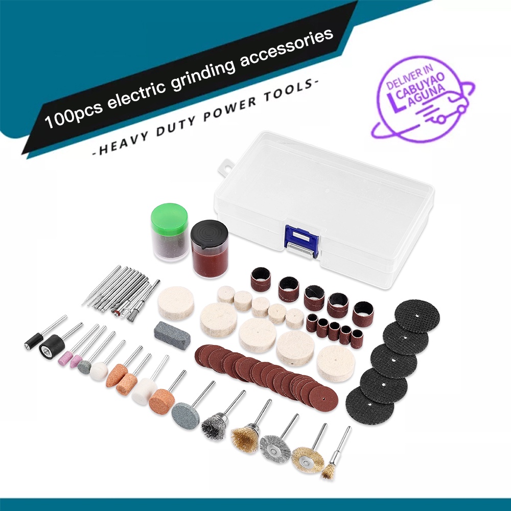 Set phụ kiện EKEZ 100 món đa năng cho máy khoan mài điện mini cầm tay quay/ mài/ đánh bóng gỗ