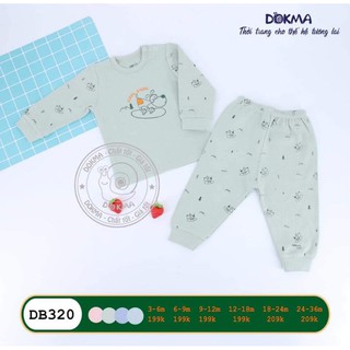 (SALE SIÊU RẺ) Bộ nỉ nhung Dokma 6-36m