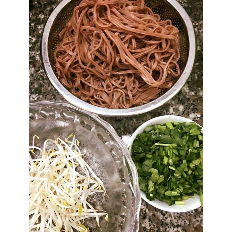 [FreeShip] Hủ tiếu gạo lứt khô sợi Nhuyễn To gói 500gr NTFOOD, hủ tíu lức dai ngon giảm cân