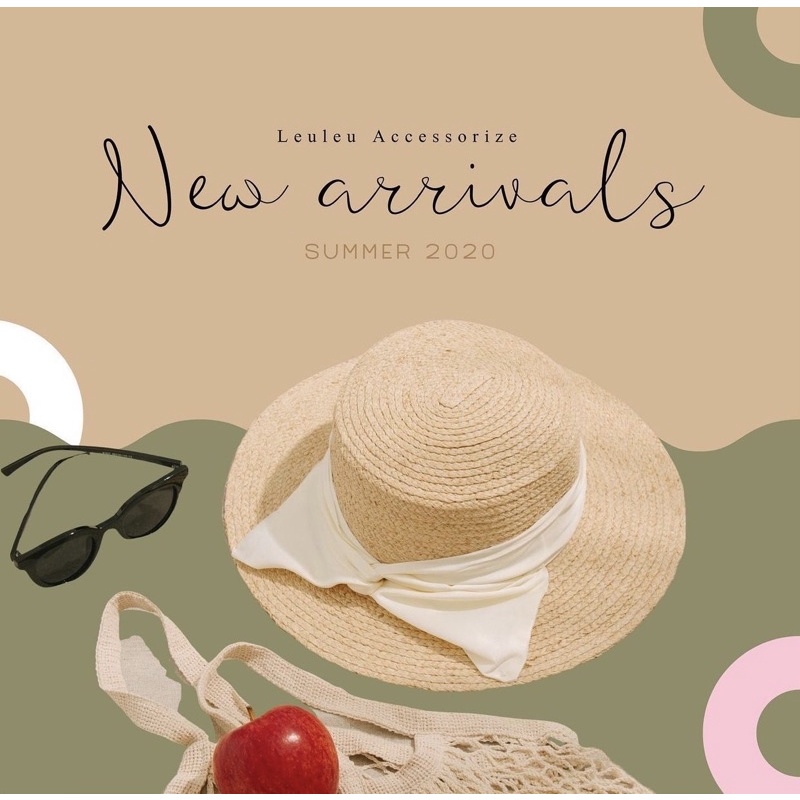 Mũ cói nơ best-seller leuleu.accessorize [ ẢNH THẬT ]