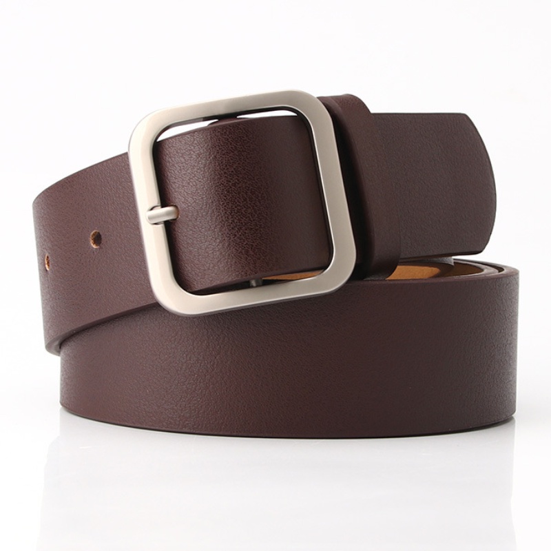 Thắt Lưng Nữ Bản To Mặt Khóa Kim Loại Hình Vuông Chất Liệu Da PU TL011 ShopMaySG Dây Lưng Nữ Thời Trang, Dây Nịt