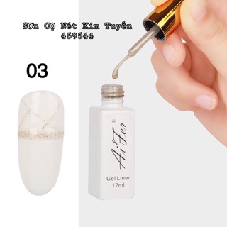 cọ nét ( gel) Aifer trắng , đen vẽ móng