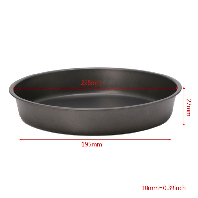 Khay Nướng Bánh Pizza Hình Tròn Bằng Thép Chống Dính Kích Thước 20cm Mới