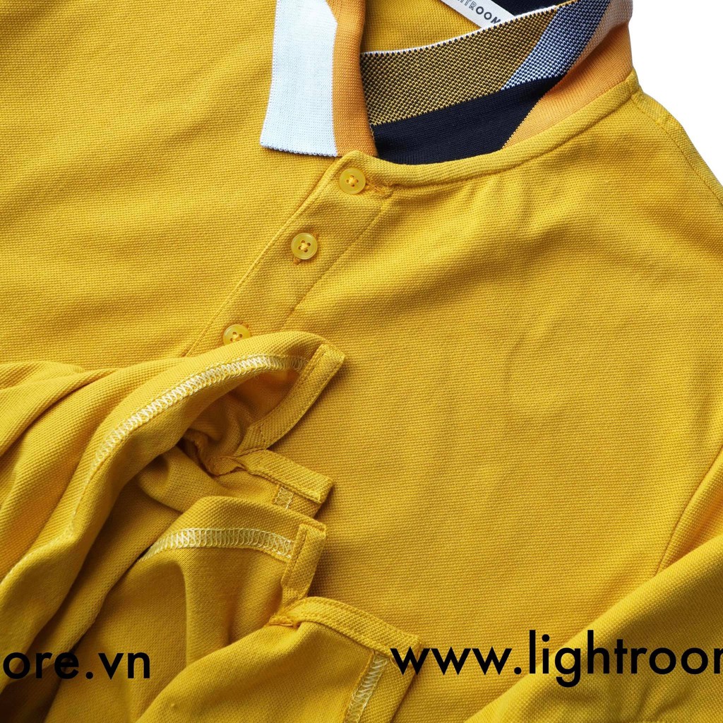 Áo thun nam polo, áo phông nam polo vàng cực đẹp - Lightroom menswear