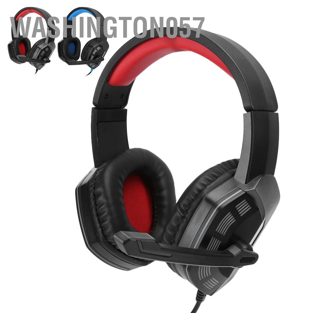 Có thể bán buôn Đối với Tai nghe chơi game gắn trên đầu PS4 3,5 mm với Micrô giảm tiếng ồn Đèn RGB Washington057 Hàng giao ngay