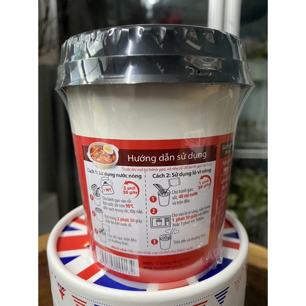 Bánh gạo tokbokki O'food vị phô mai/ truyền thống ly 105g | BigBuy360 - bigbuy360.vn