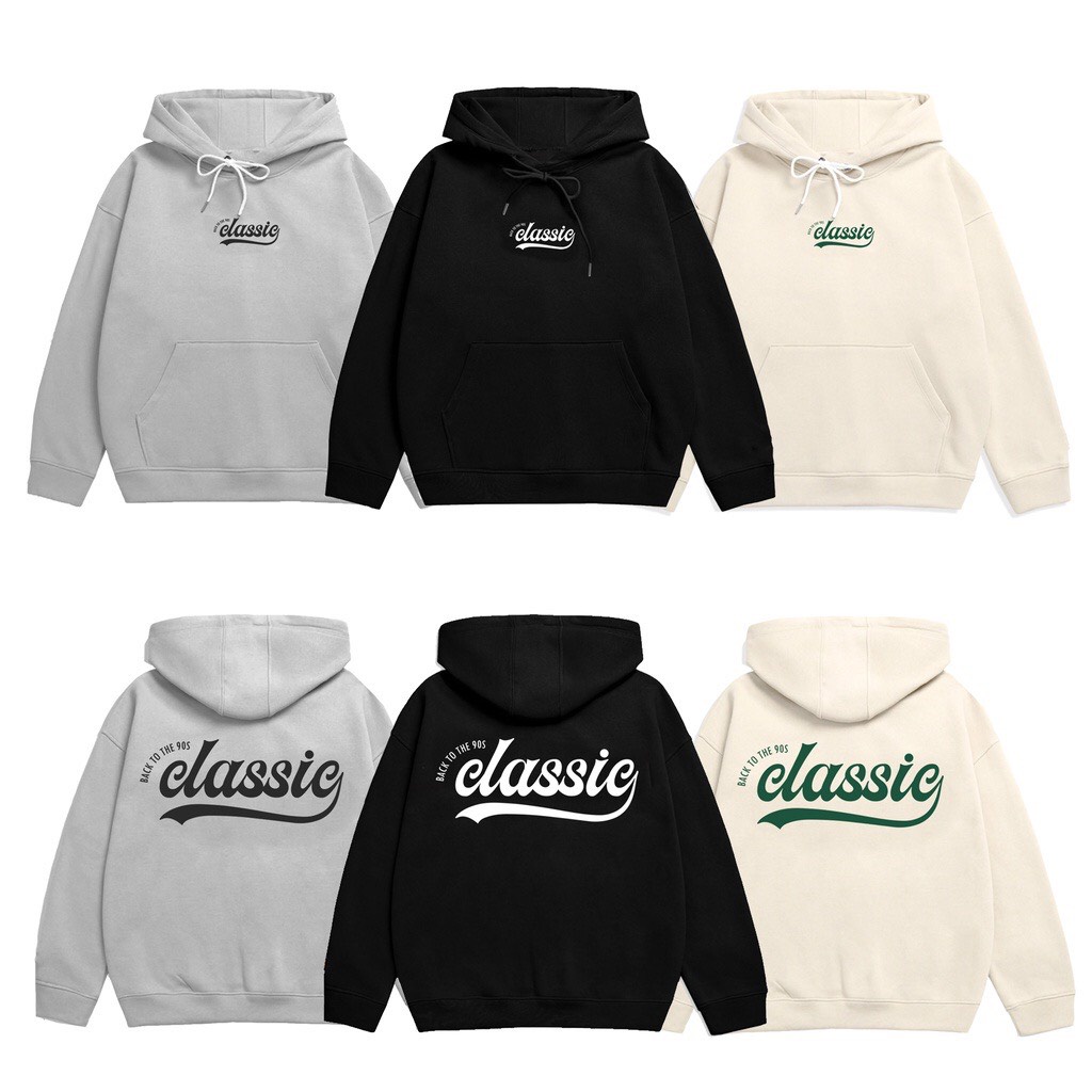 Áo Hoodie DASSIC Mũ Trùm Form Unisex Chất Vải Nỉ Bông Cao Cấp