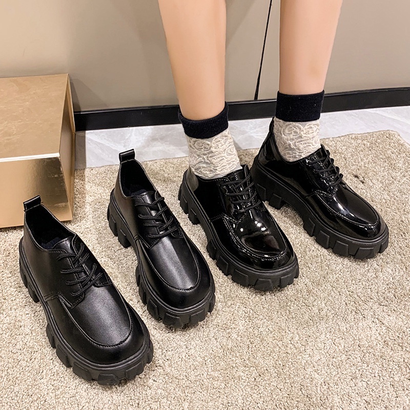 Giày da nữ, giày oxford nữ đế cao trendy, giày anime cực dễ thương mã 501