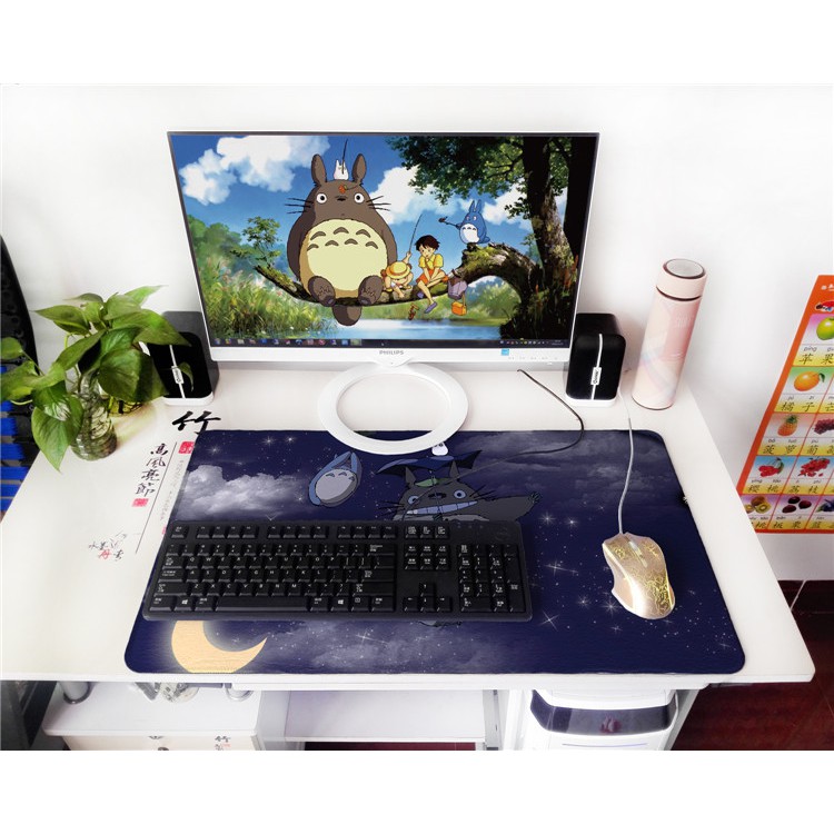 Tấm Lót Chuột Chơi game Hai Chiều In Hình totoro hayao miyazaki