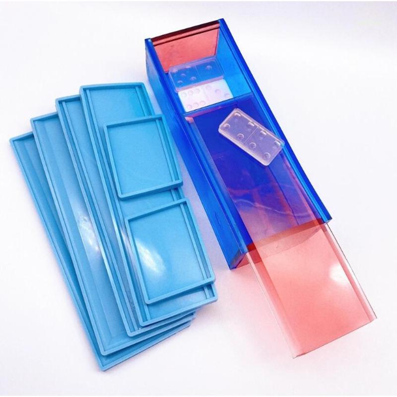 Khuôn Silicone Làm Hộp Nhựa Domino Thủ Công Diy