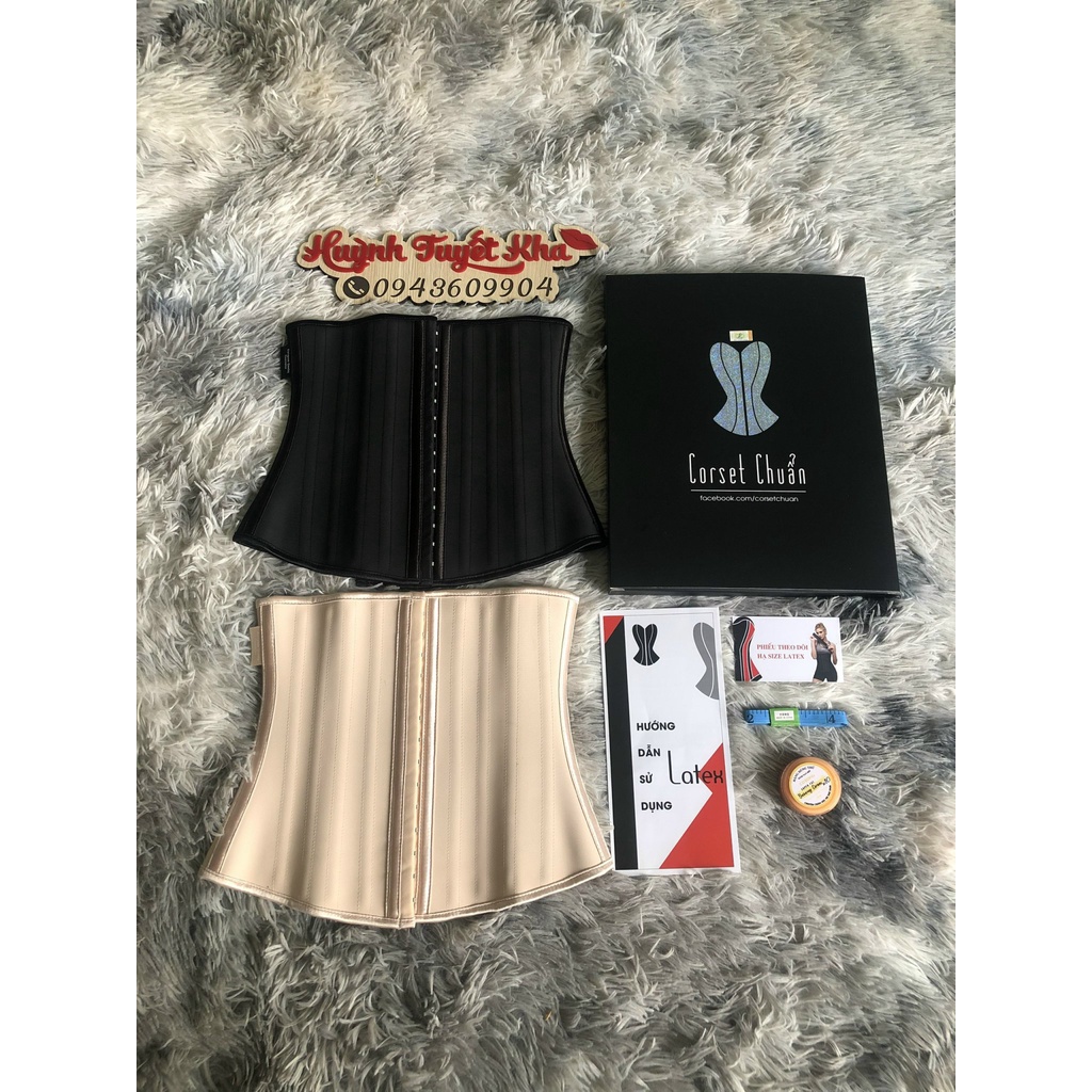 Đai Nịt Bụng Latex 25 Xương Cao Su Non Hàng Chuẩn Loại 1 Siết Eo Định Hình Giảm Mỡ Bụng