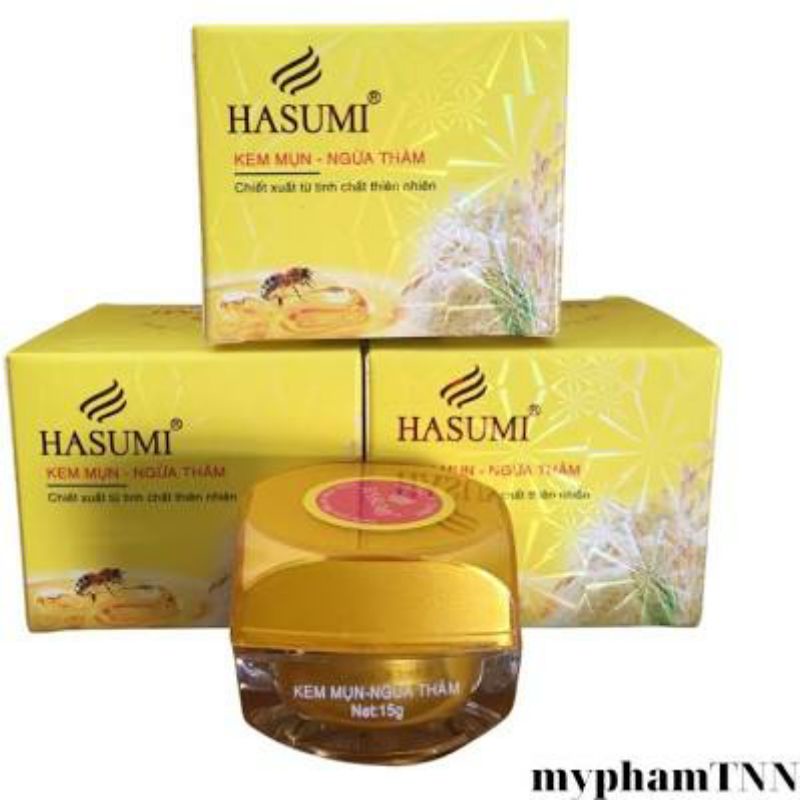 Kem Hasumi mụn nám trắng da tàn nhang đồi mồi chống nắng tái tạo lão hoa se khít chân lông 10g 15g