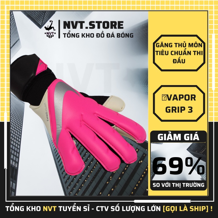 Găng tay bắt bóng trẻ em Nike Vapor Grip 3 không xương, ôm sát bàn tay, Bao tay bắt gôn chuyên nghiệp siêu dính
