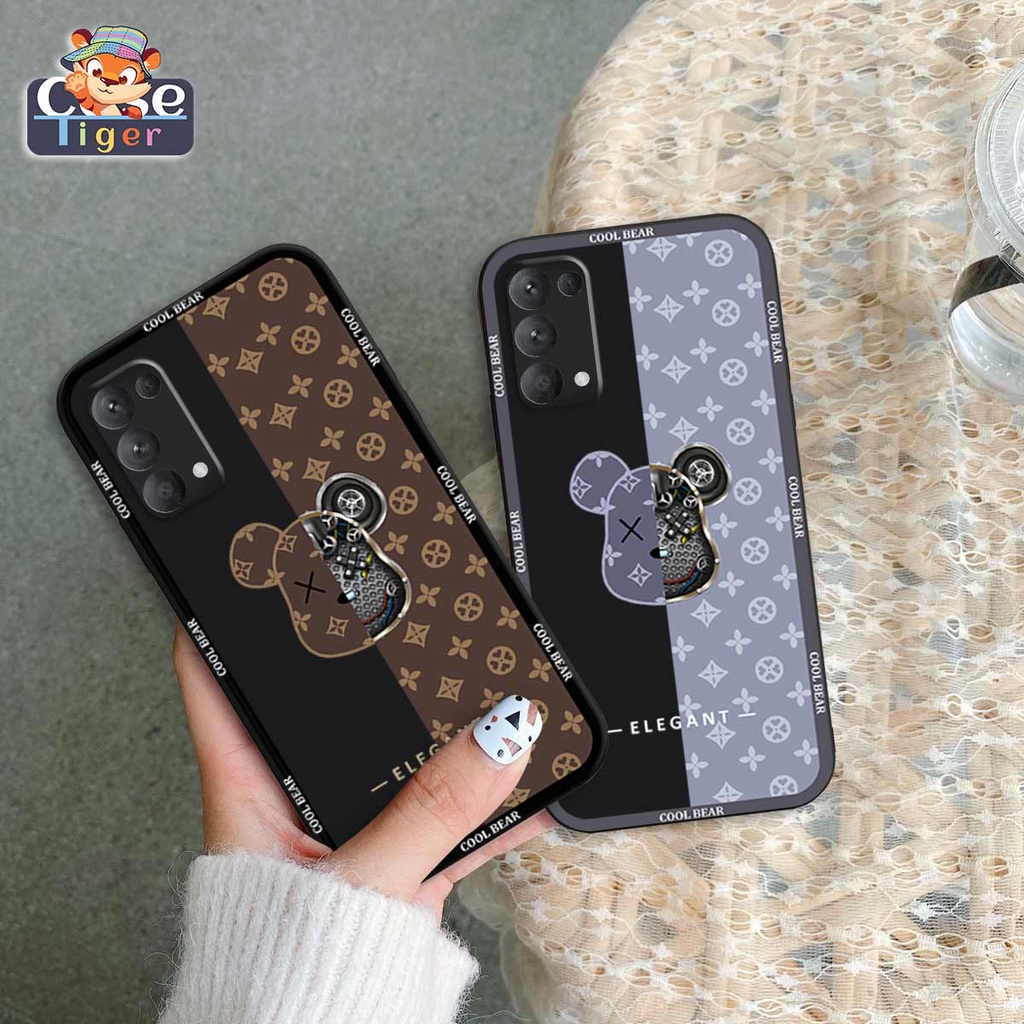 Ốp lưng bảo vệ camera Oppo Reno5 4G / Reno5 5G / Reno 5 kaws elegant, robot be@r brick, ốp silicon dẻo