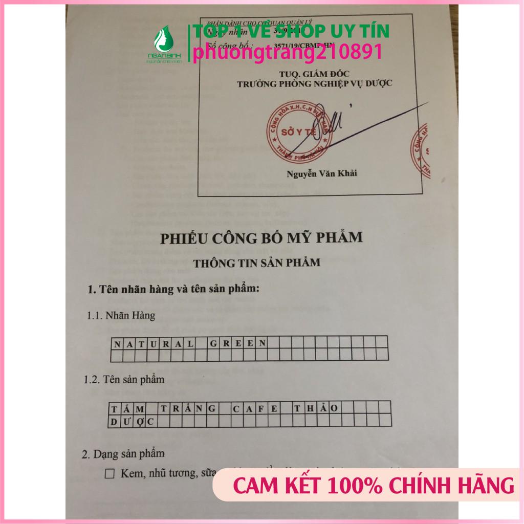 Ủ TRẮNG CAFE (dùng cả face và body) gói ủ trắng cà phe 300gr hàng chính hãng