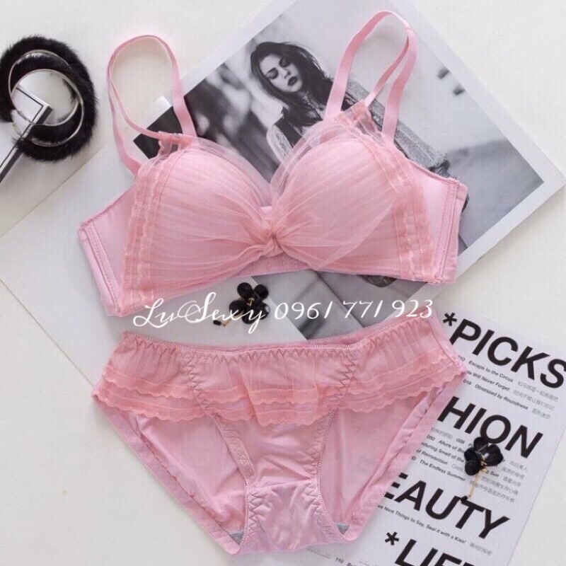 Quần Áo ngực ren NÀNG THƠ tiểu thư xinh xắn - Bộ đồ lót nữ ren không gọng cao cấp đệm mỏng màu da đen trắng kiểu cô dâu