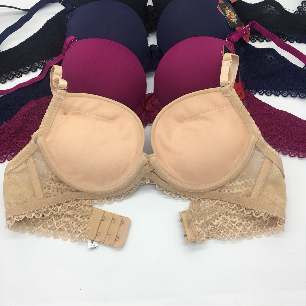 Áo ngực đệm dày dây ren cách điệu , áo ngực trơn đồ lót thái không gian eva KGE 9903