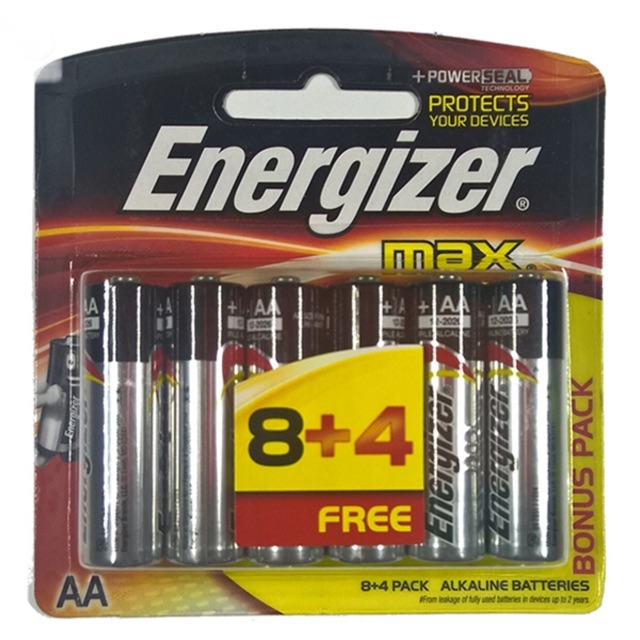 Pin AA Energiezer Alkaline Max- pin tiểu E91 vỉ 12 viên