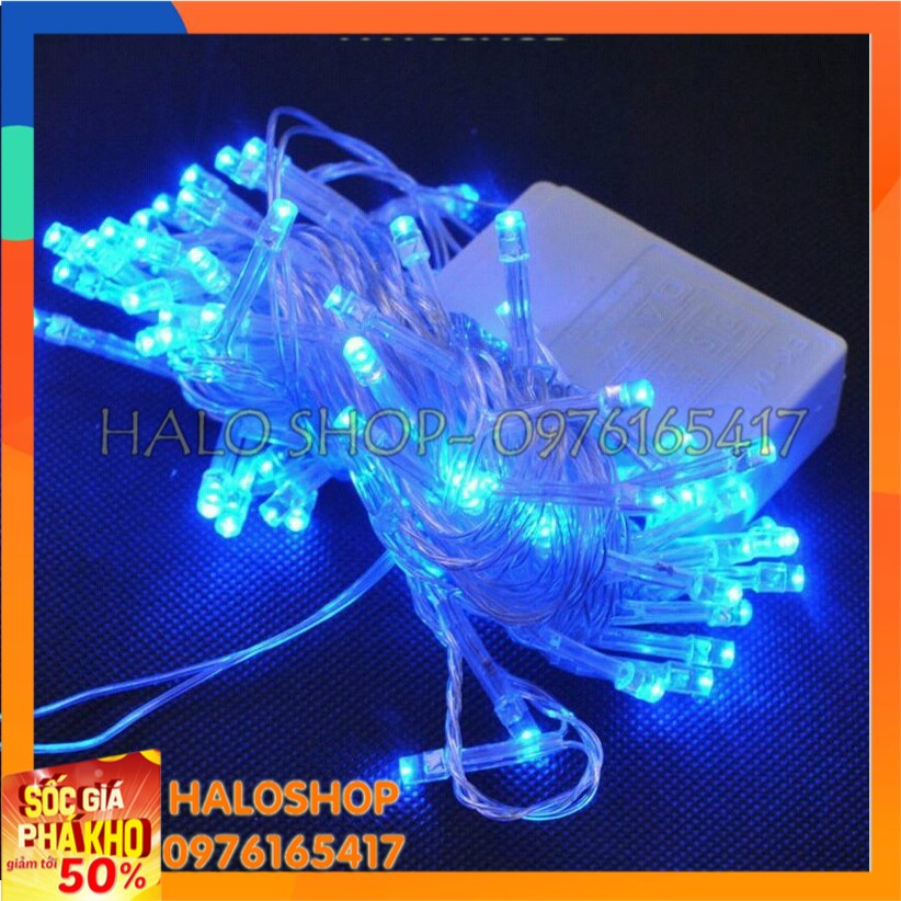Dây Đèn Led Chớp Màu Xanh Dương 3m5 Bóng Tiêu