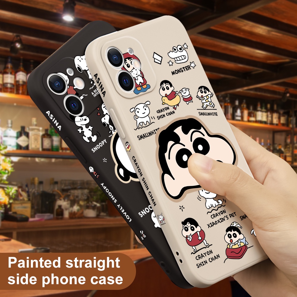 Ốp Điện Thoại In Hình Snoopy*K053 Cho iPhone 7 Plus 8 Plus iPhone XR 6 6S Plus iPhone 7 8 SE X XS MAX